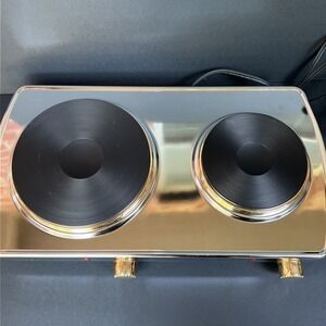 Command Performance Gold MK-307N Double Burner Electric Hot Plate 1500W Cooktop